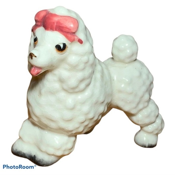 Vintage Ceramic Napco (?) Poodle Ornament - Picture 2 of 4